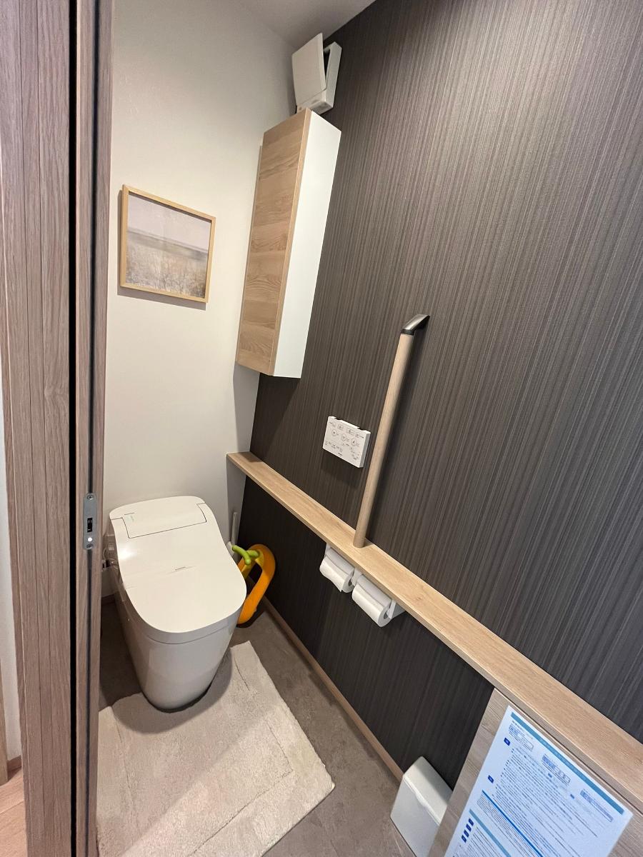 伊達市中道 分譲住宅 モデルハウス 区画番号No.6 タンクレストイレですっきりとした見た目!