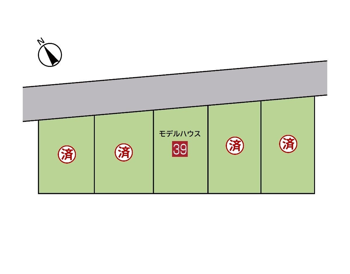 平川市本町北柳田 モデルハウス 区画図