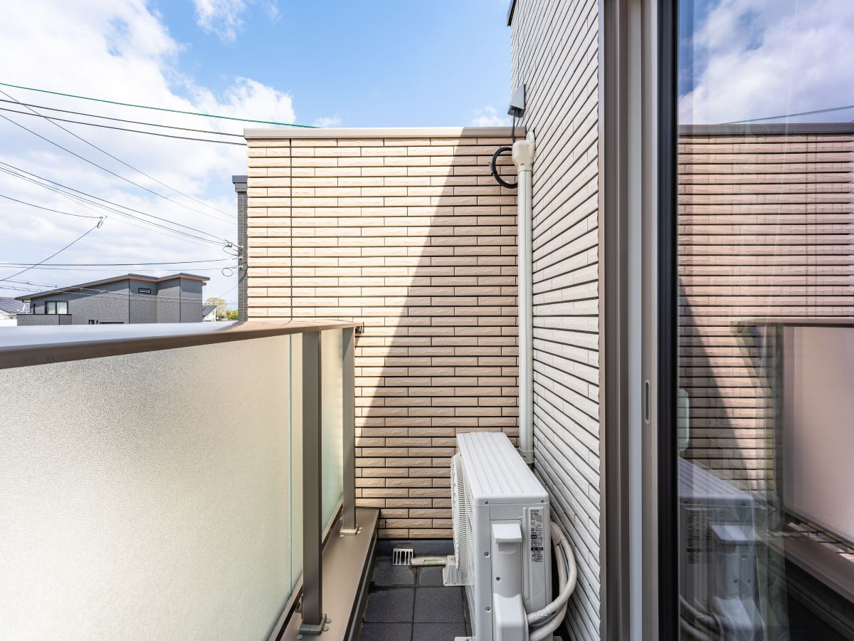 広陵町三吉 モデルハウス 区画番号No.宅地C バルコニーです。