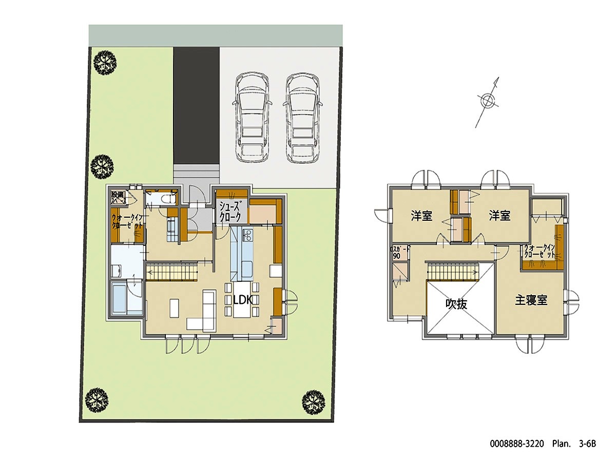 柳町分譲住宅 モデルハウス 区画番号No.1 間取り図