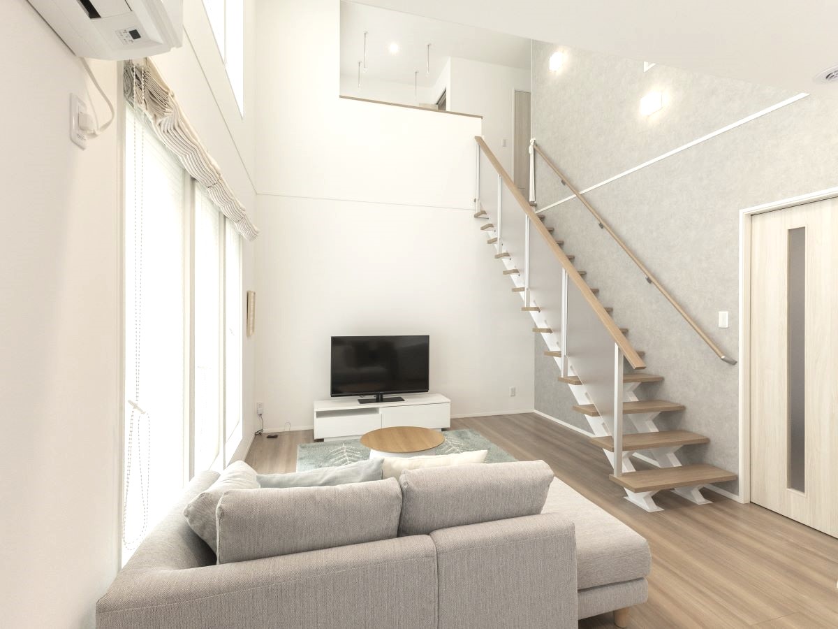 柳町分譲住宅 モデルハウス 区画番号No.1 シンプルでゆったりとした、くつろぎの空間です。