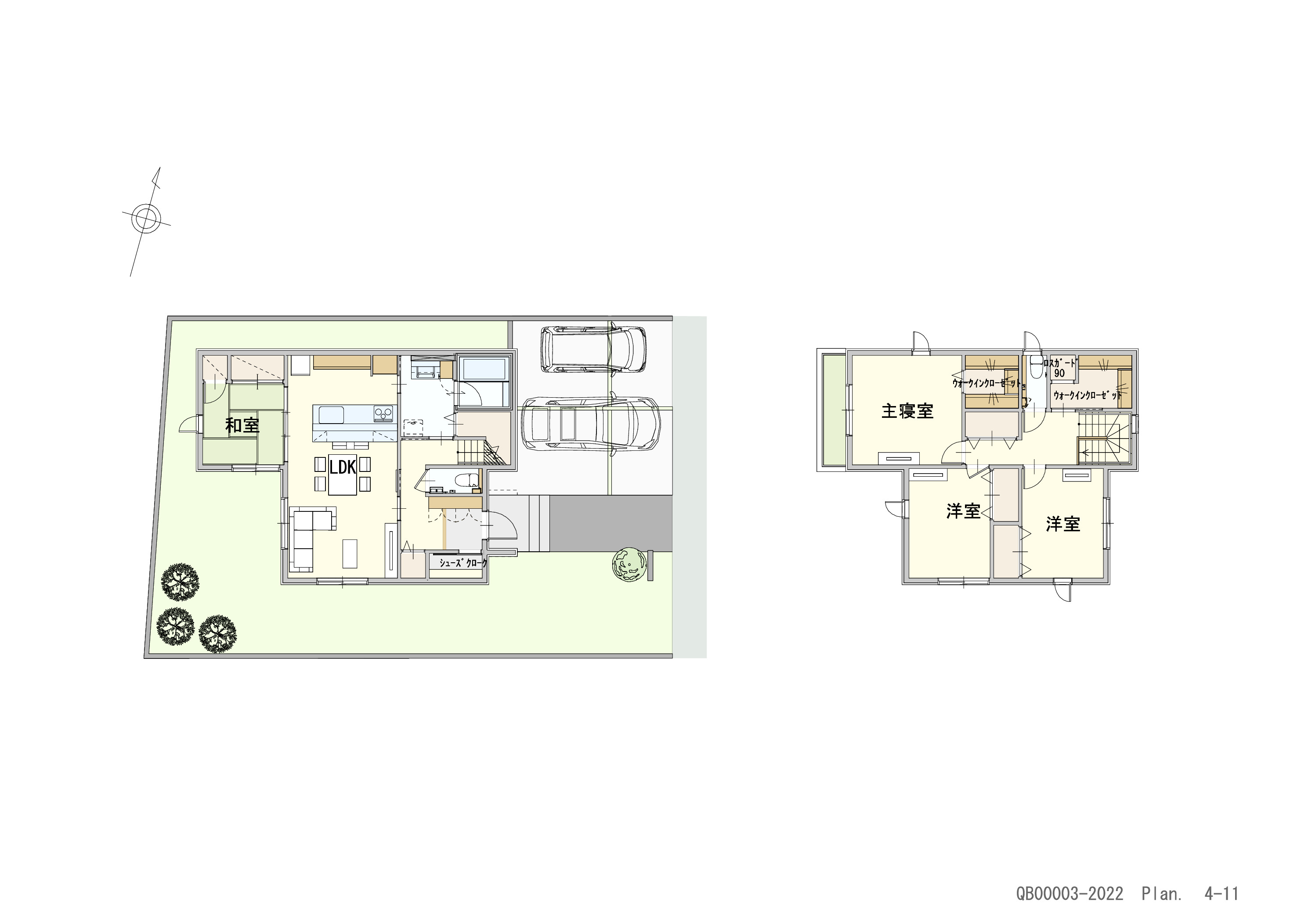 福山市神辺町川北５区画 戸建 区画番号No.3 間取り図