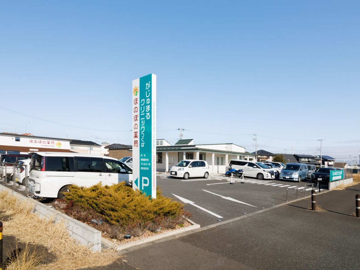 がじゅまるクリニックつくばまで約1.8km（徒歩23分）　診療科目は内科・呼吸器内科・アレルギー科・感染症内科です。