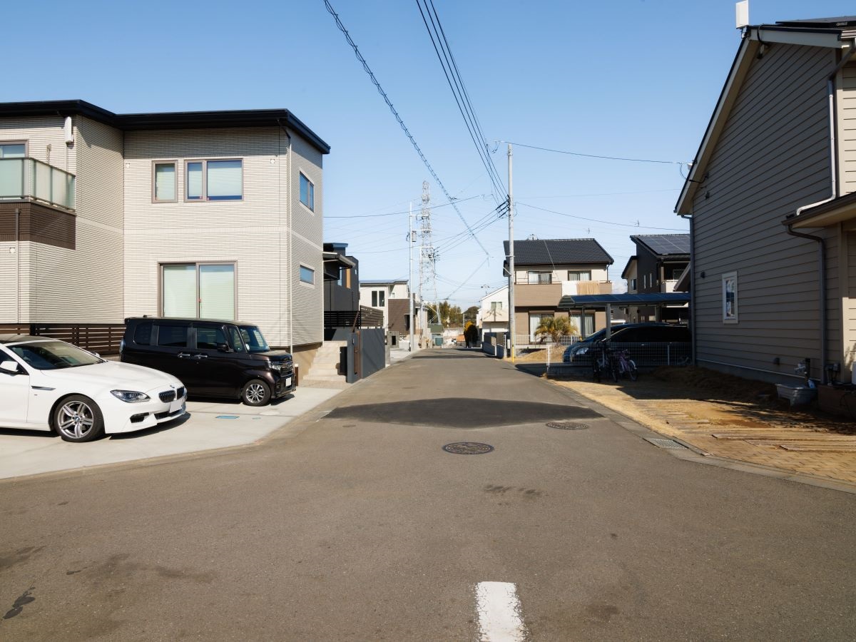 区画3の前面道路の様子です。　