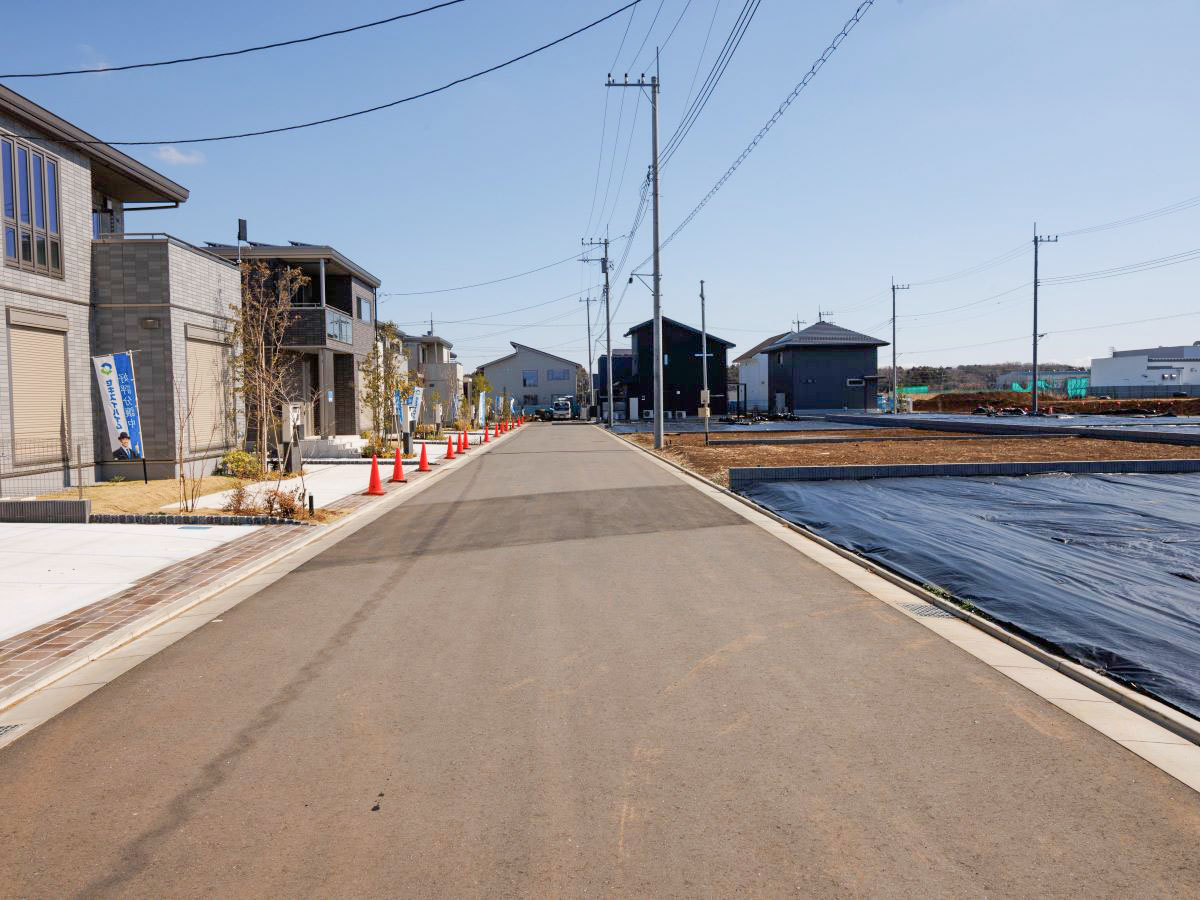 区画6　前面道路です。　