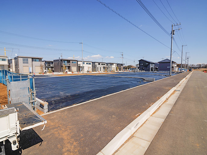 区画9付近から撮影した分譲地の様子です。　
