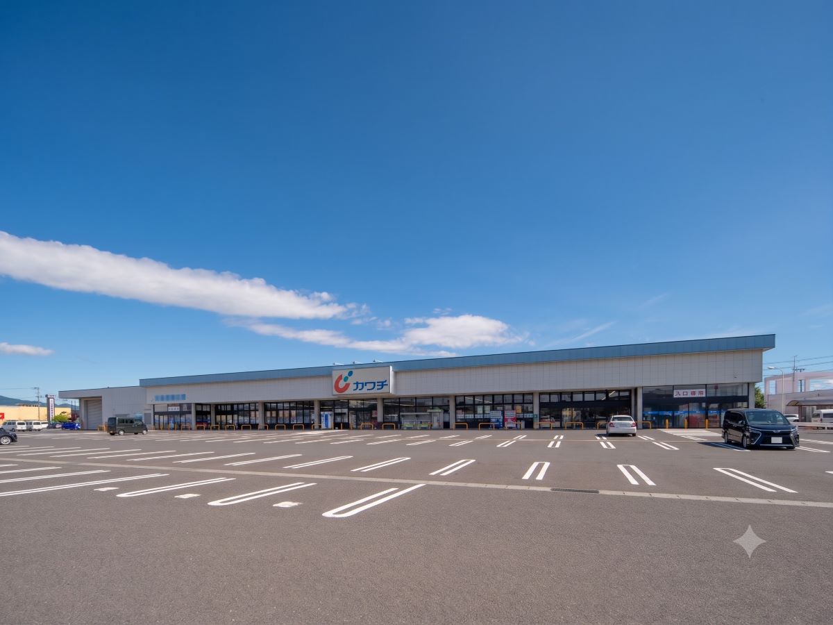 カワチ薬品 大槻店まで約1.3km（徒歩17分）　広々とした駐車場と21:00までの営業が特徴のドラッグストアです。医薬品や化粧品はもちろん、日用雑貨や食料品まで幅広い品揃えで、日々の暮らしに必要なものがまとめて揃います。