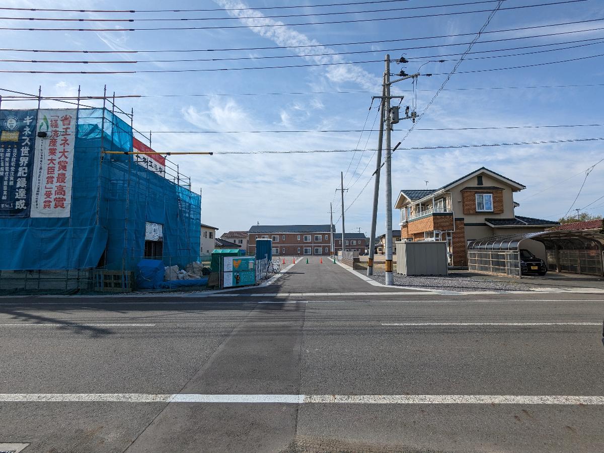 イイコトテラス尾花沢 土地 北側からの全景　