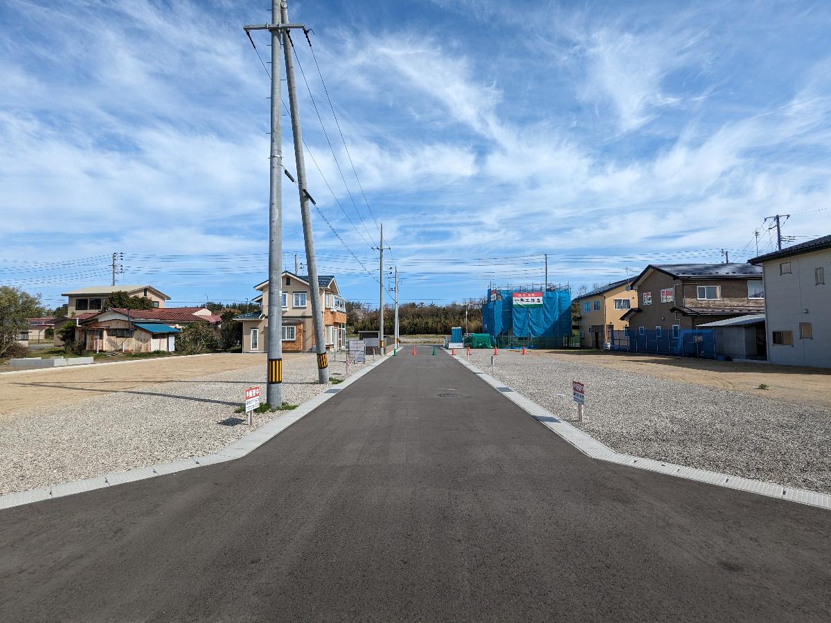 イイコトテラス尾花沢 土地 南側からの全景　