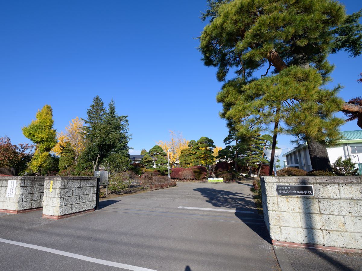 栃木県立宇都宮中央高等学校まで約170m（徒歩3分）　宇都宮市内でも有数の進学校。以前は宇都宮中央女子高等学校でしたが、2022年度に共学化しました。普通科、総合家庭科がございます。