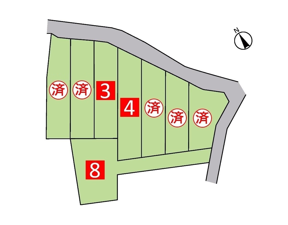 西尾市上矢田町郷前 土地 区画図　