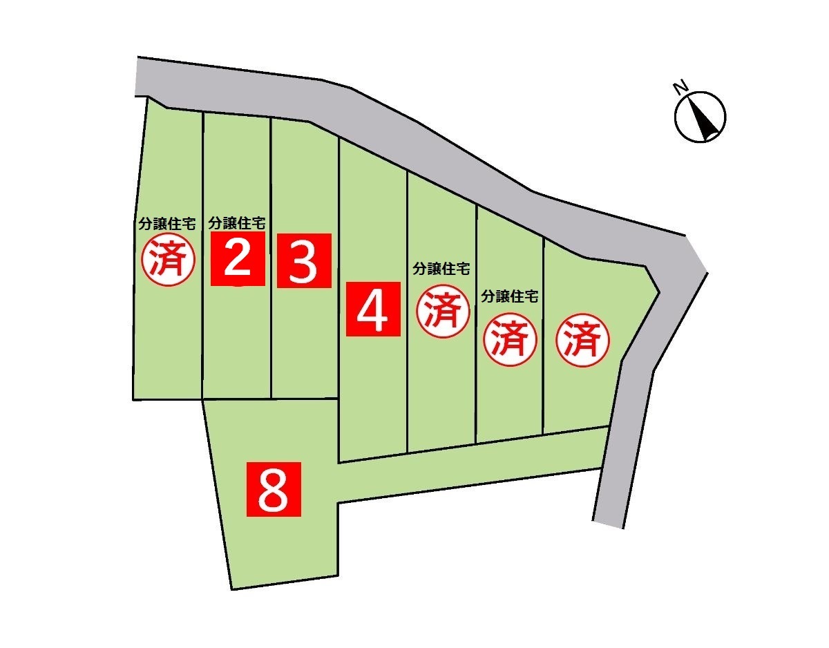 西尾市上矢田町郷前 戸建 区画図　