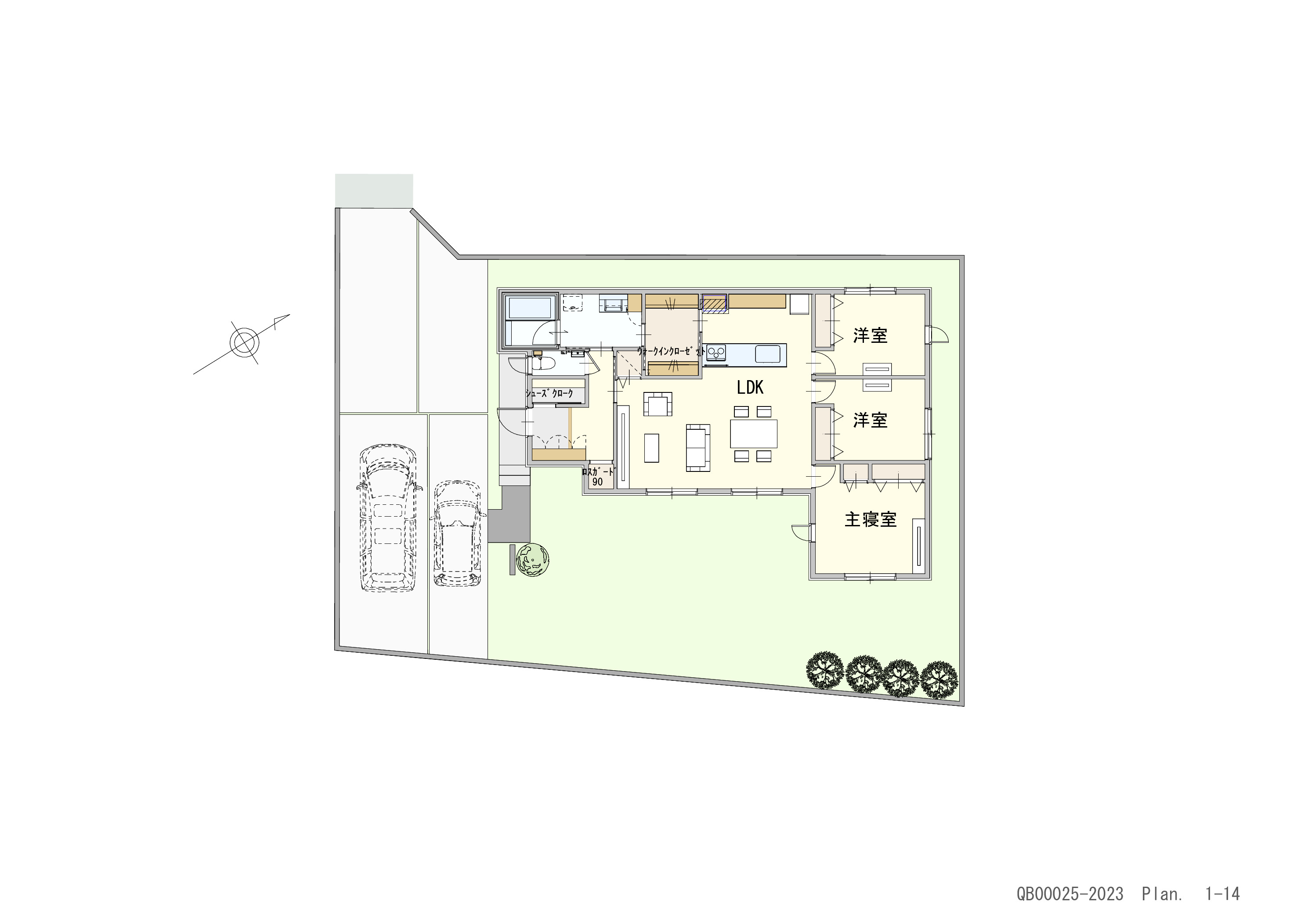 イイコトテラス阿品宮島 戸建 区画番号No.4 間取り図