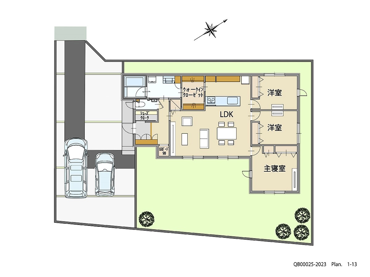 イイコトテラス阿品宮島 戸建 区画番号No.4 間取り図