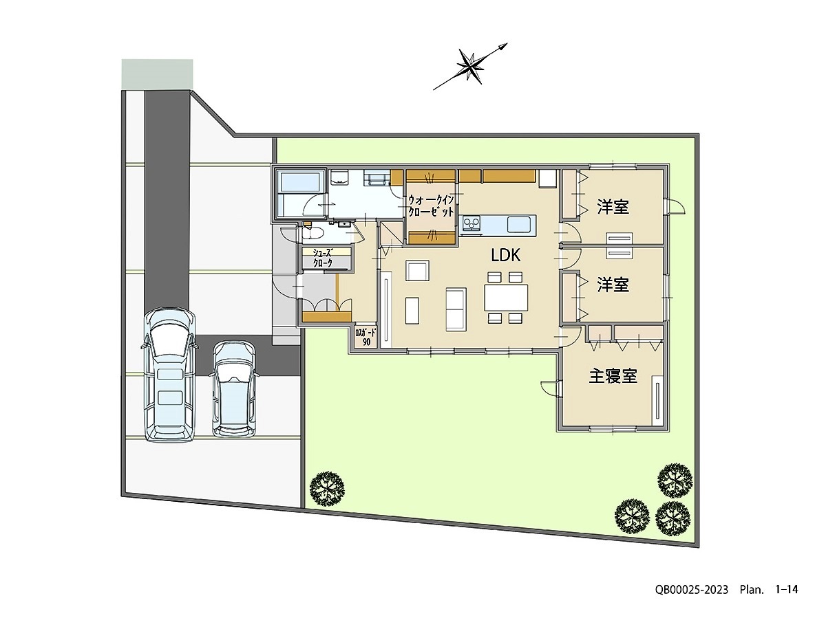 イイコトテラス阿品宮島 戸建 区画番号No.4 間取り図