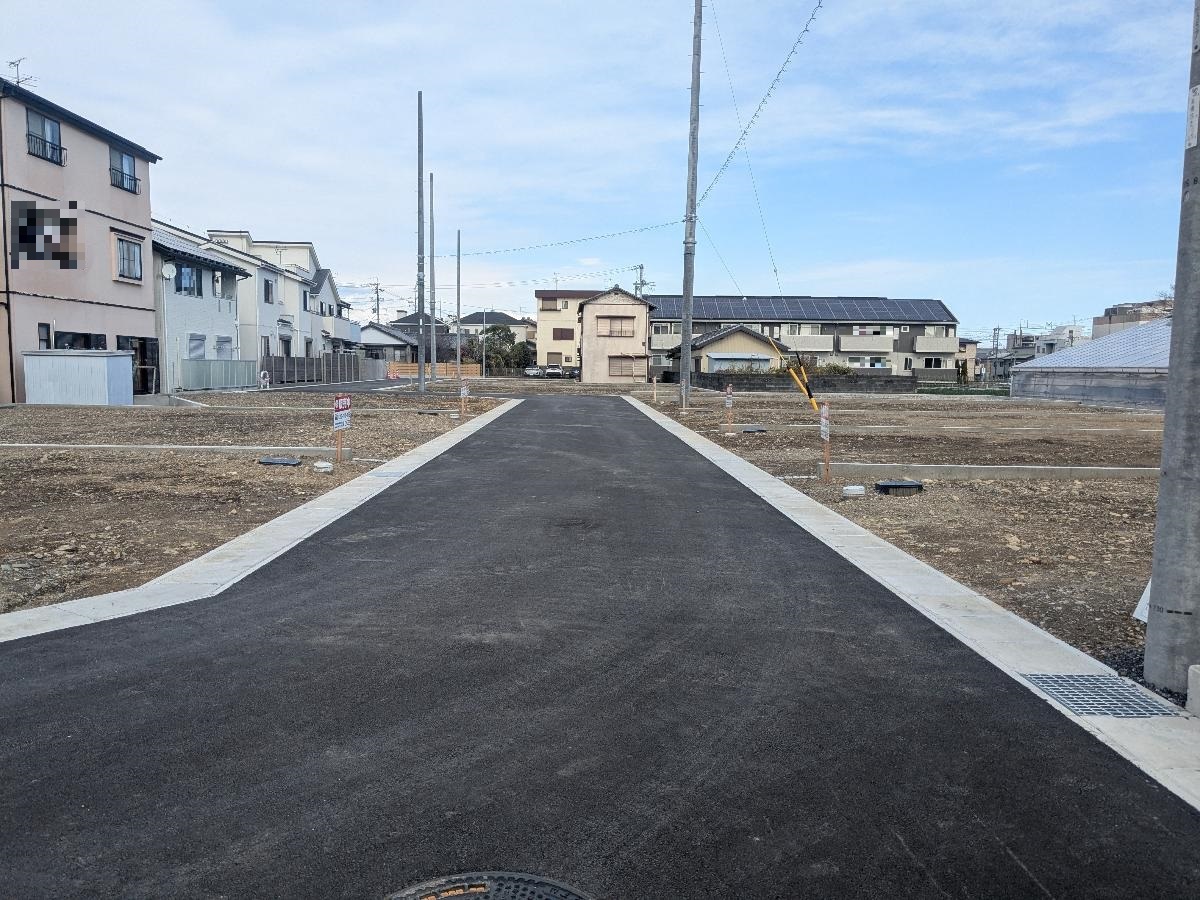 区画1～8の前面道路です。　