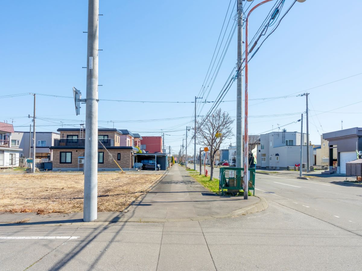 区画3、4　前面道路です。　