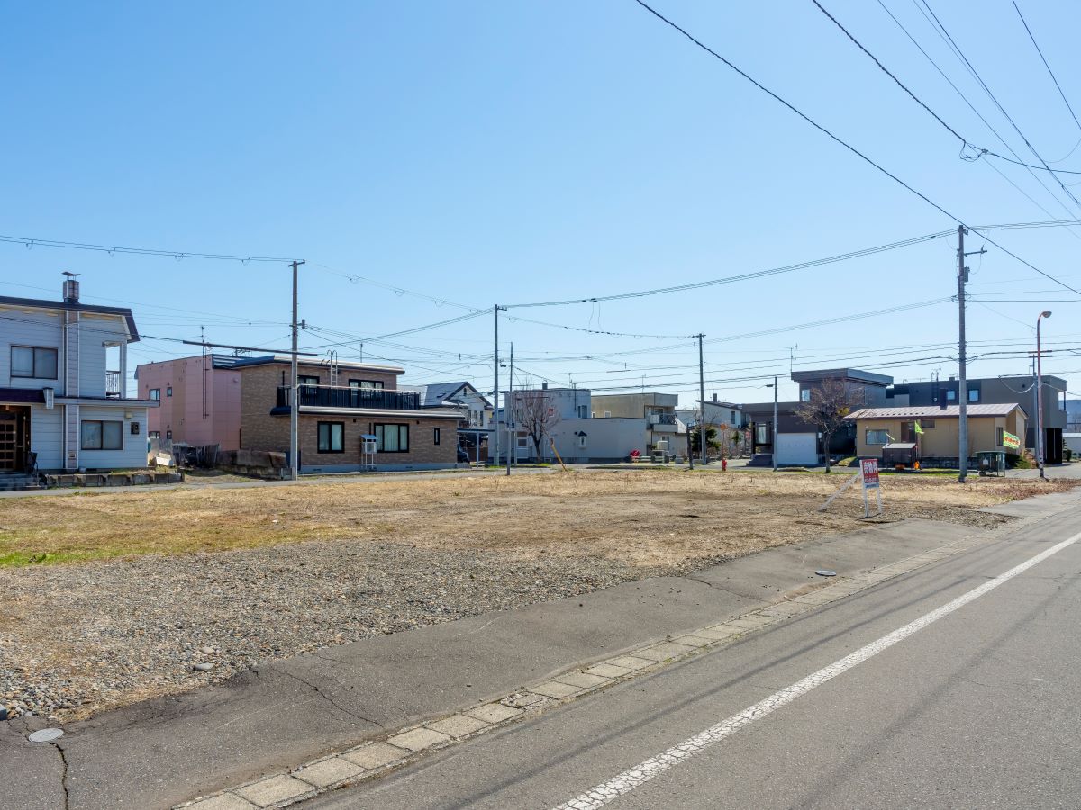 分譲地北側から撮影した様子です。　
