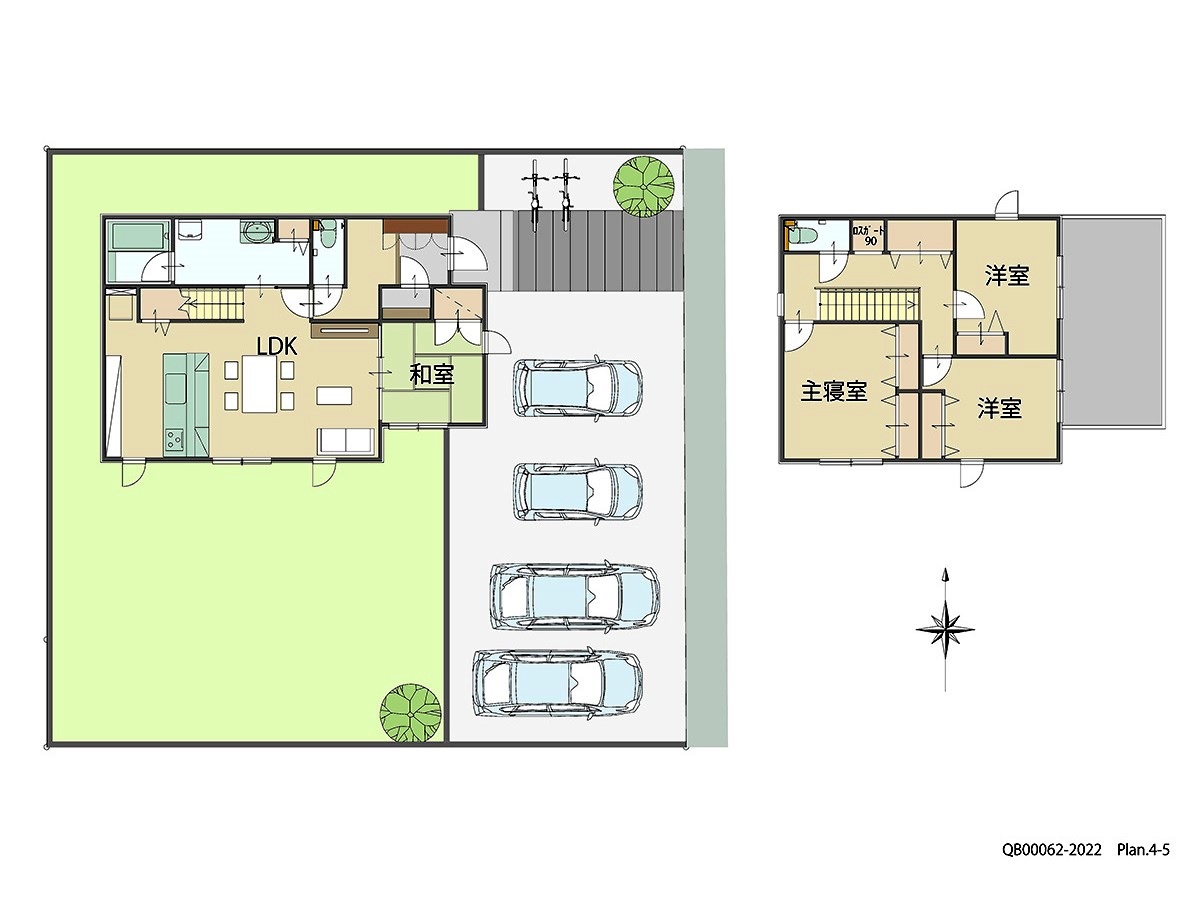 国分広瀬４丁目 戸建 区画番号No.2 間取り図