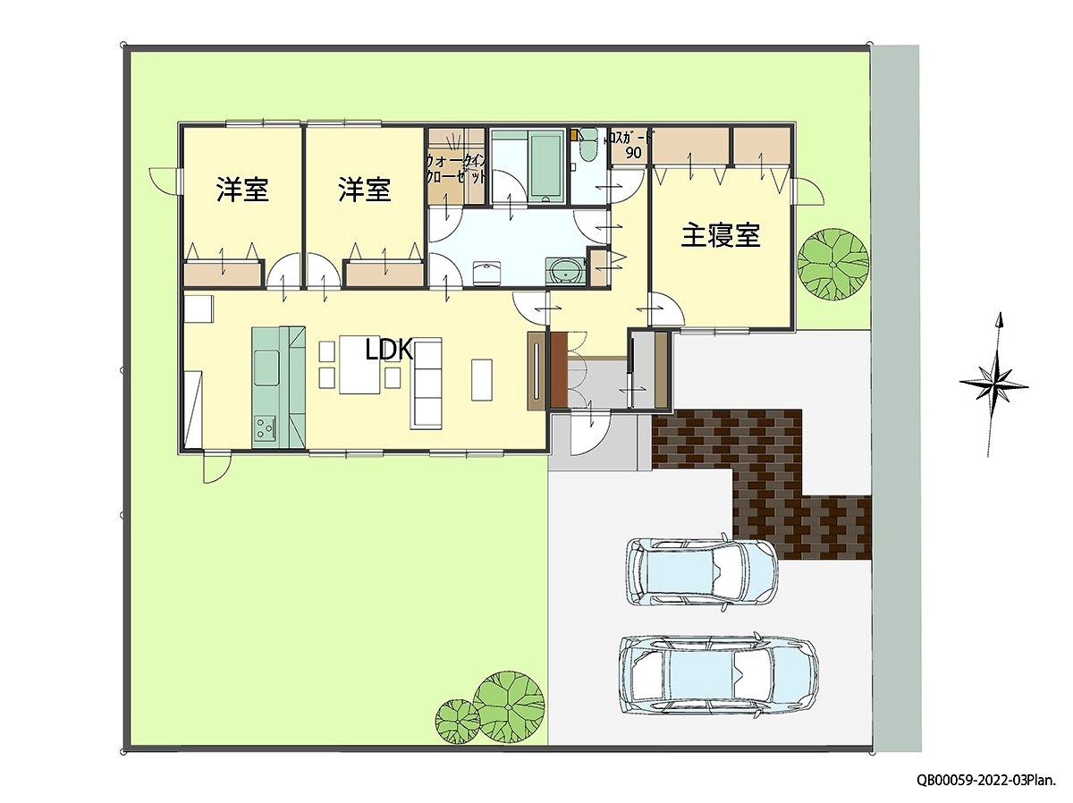 国分広瀬４丁目 戸建 区画番号No.3 間取り図