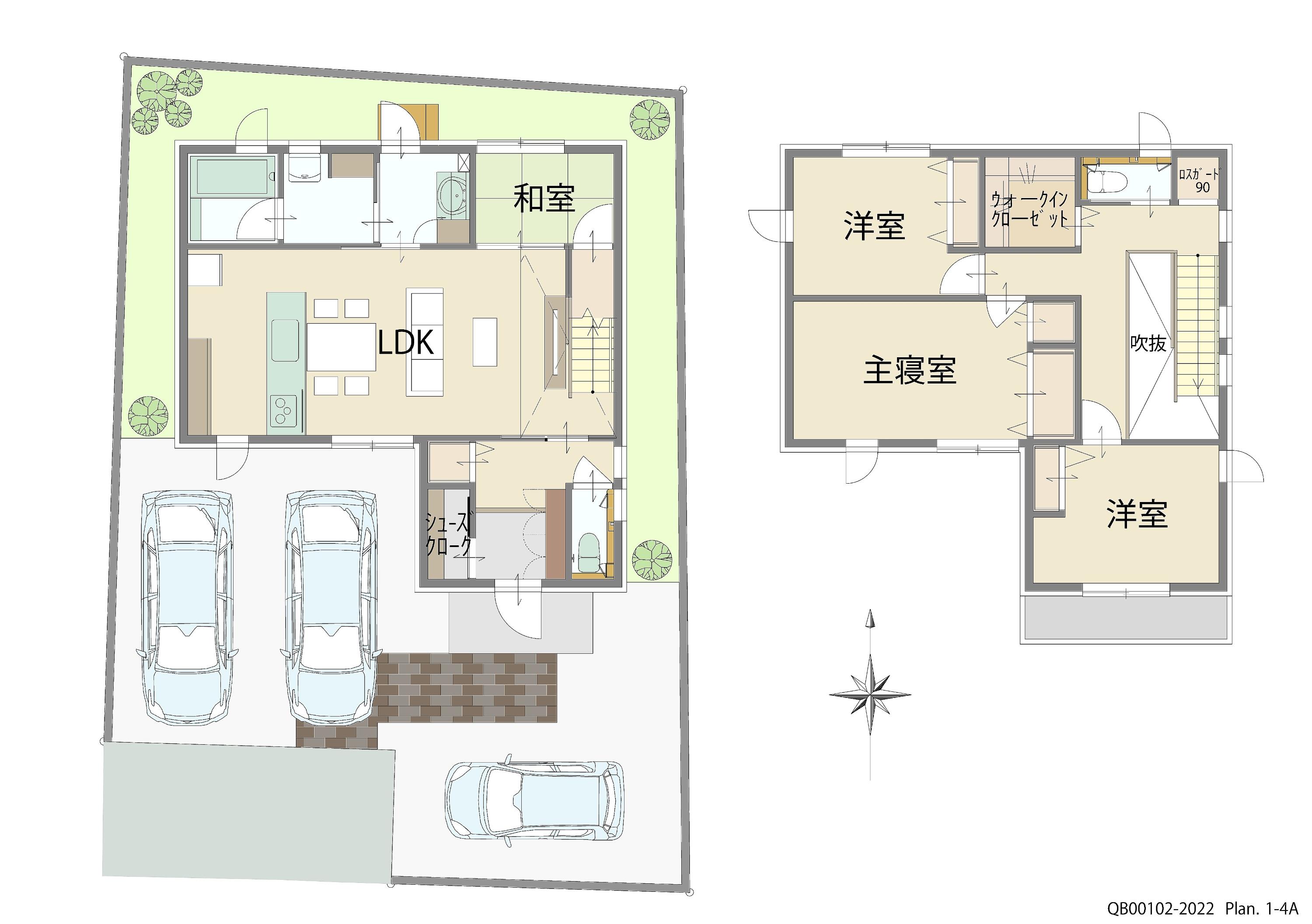 倉敷市福田町福田　２期 戸建 区画番号No.２ 間取り図