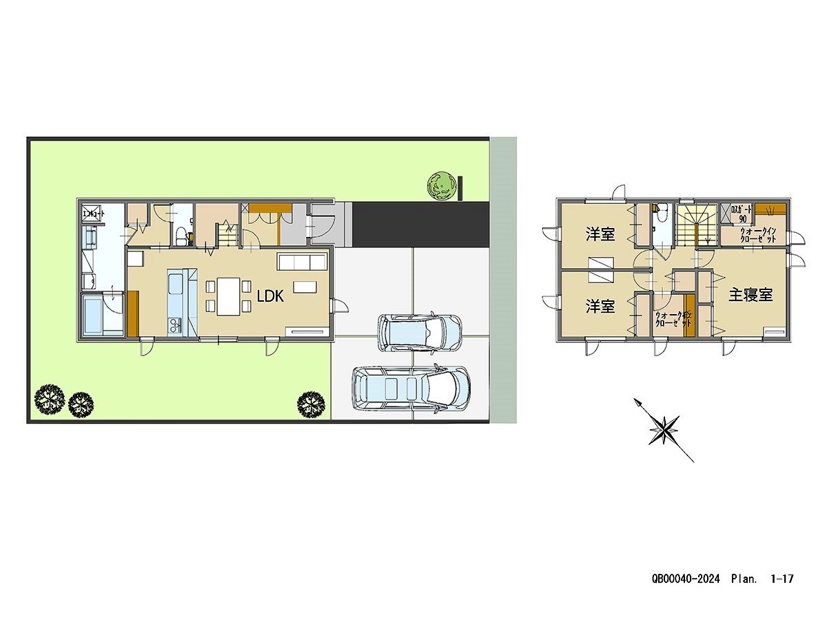 緑苑台ニュータウン西地区 戸建 区画番号No.55 間取り図
