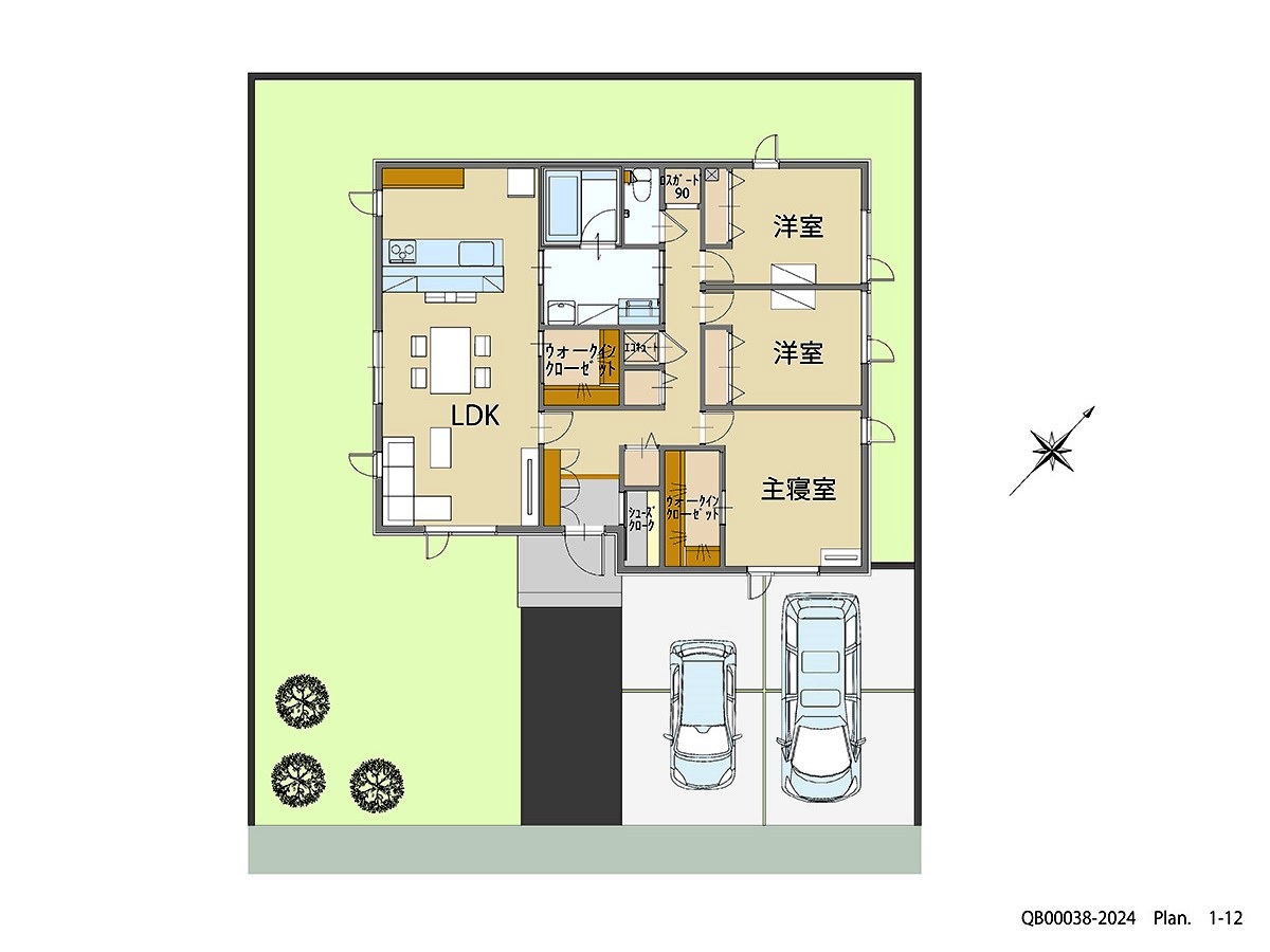 緑苑台ニュータウン西地区 戸建 区画番号No.10 間取り図