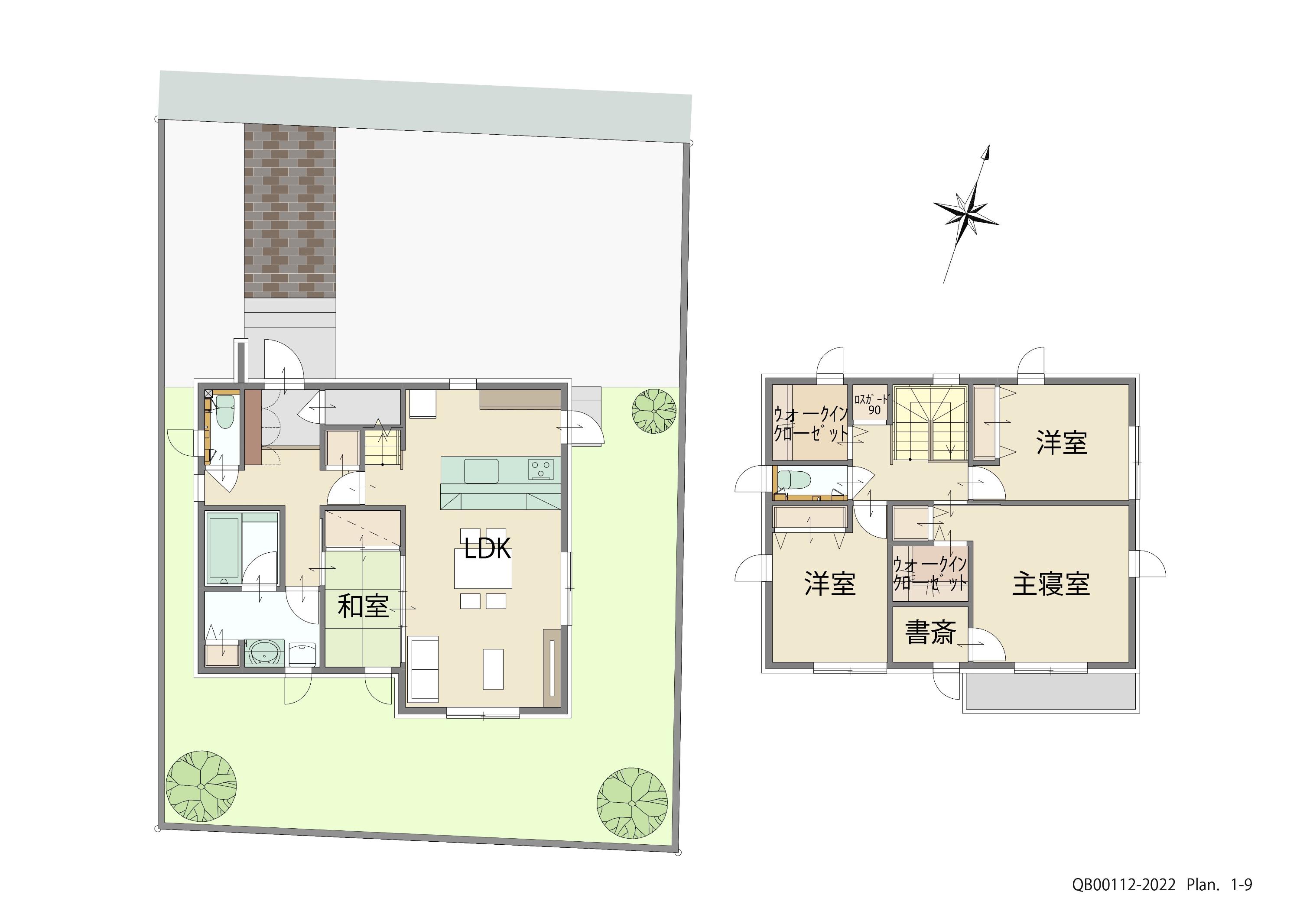 倉敷市船穂町船穂 戸建 区画番号No.１７ 間取り図