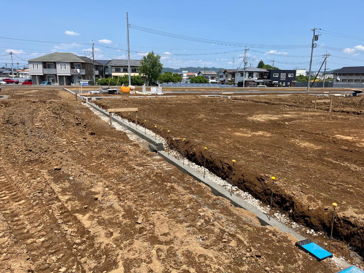 全区画境界ブロック設置　