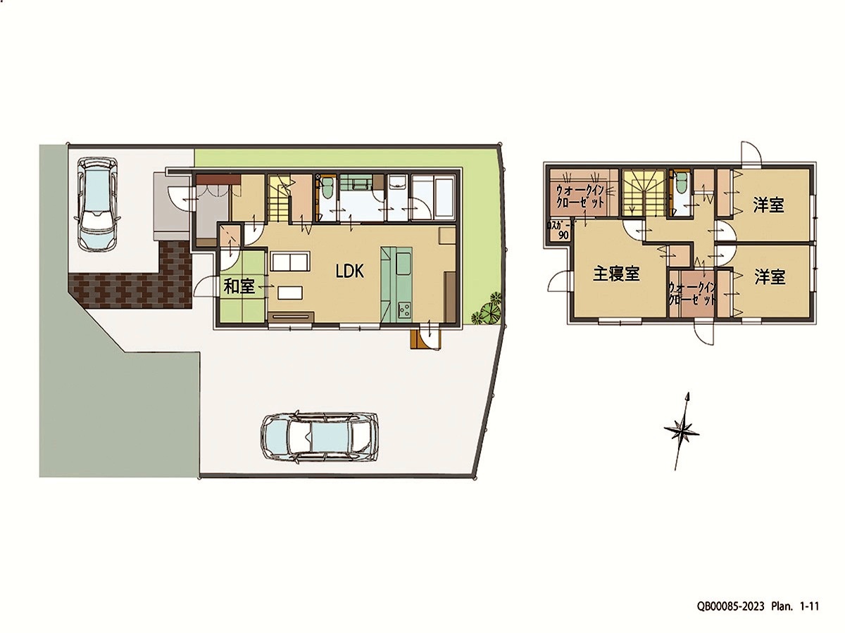 イイコトテラス平田４丁目 戸建 区画番号No.3 間取り図
