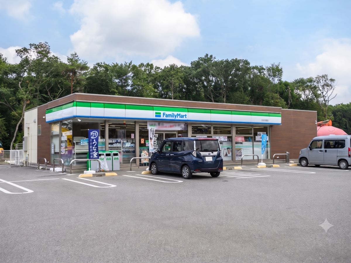 ファミリーマート 小山中久喜店まで約400m～500m（徒歩5分～7分）　ちょっと甘いものが食べたい時や、深夜の急なお買い物にもすぐ対応できます！日々の生活のすぐそばにあると、安心感が違いますよね。【営業時間】24時間営業