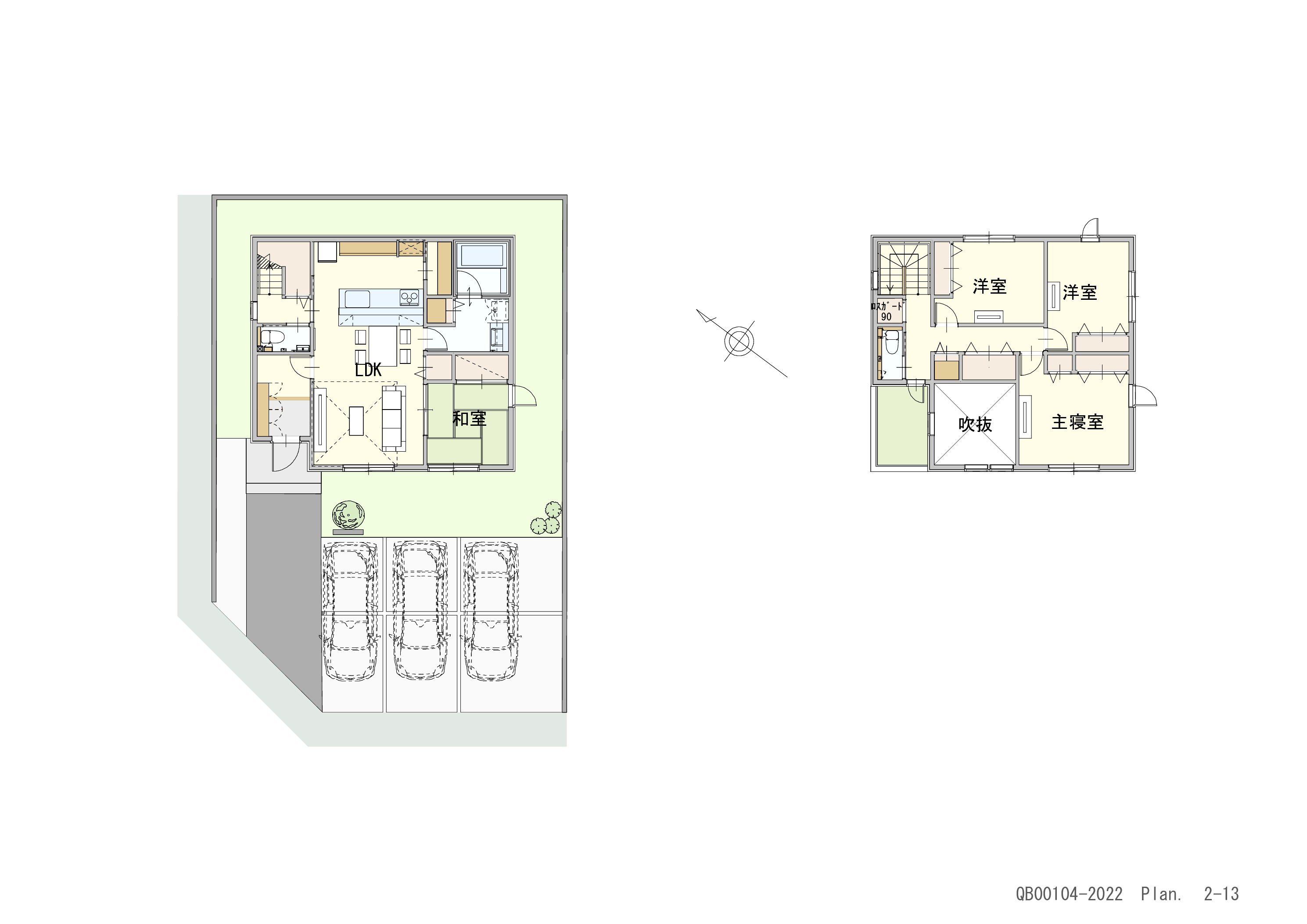 イイコトテラス福山市山手町Ⅳ期 戸建 区画番号No.10 間取り図
