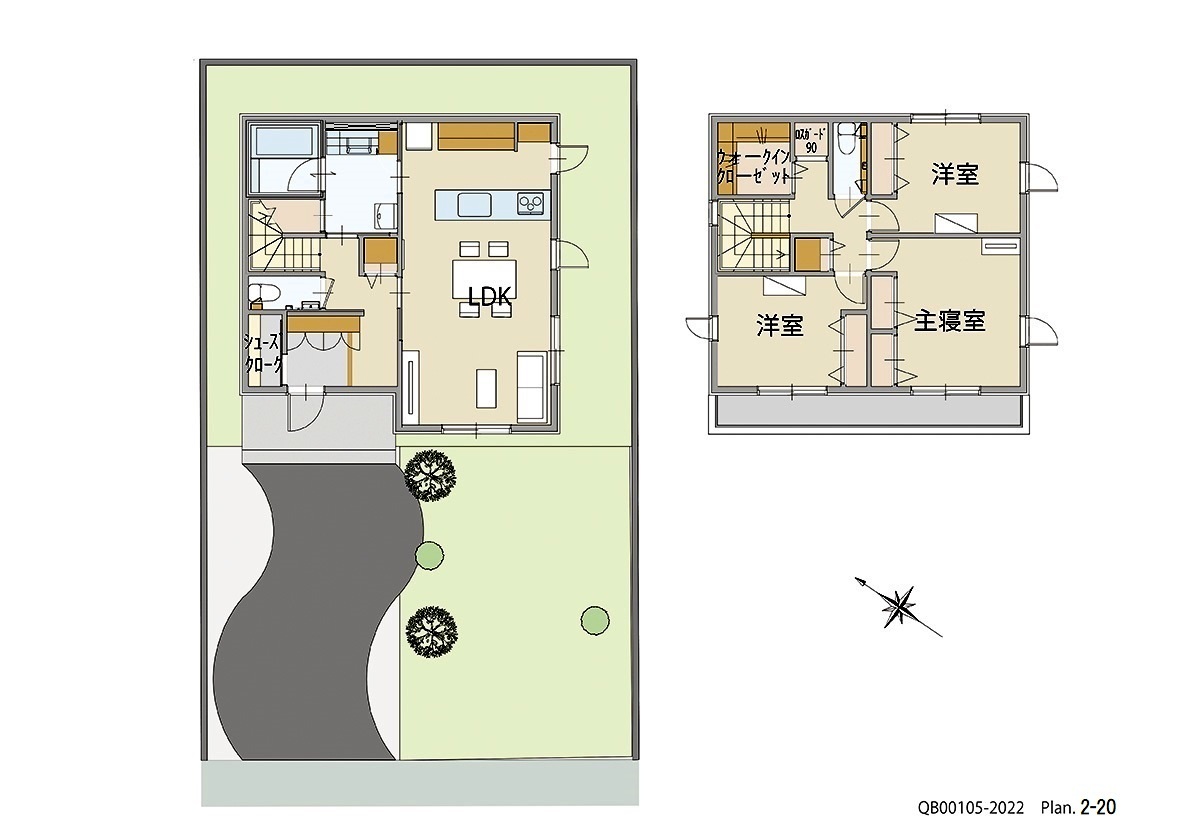 イイコトテラス福山市山手町Ⅳ期 戸建 区画番号No.11 間取り図