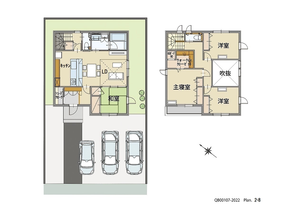 イイコトテラス福山市山手町Ⅳ期 戸建 区画番号No.13 間取り図
