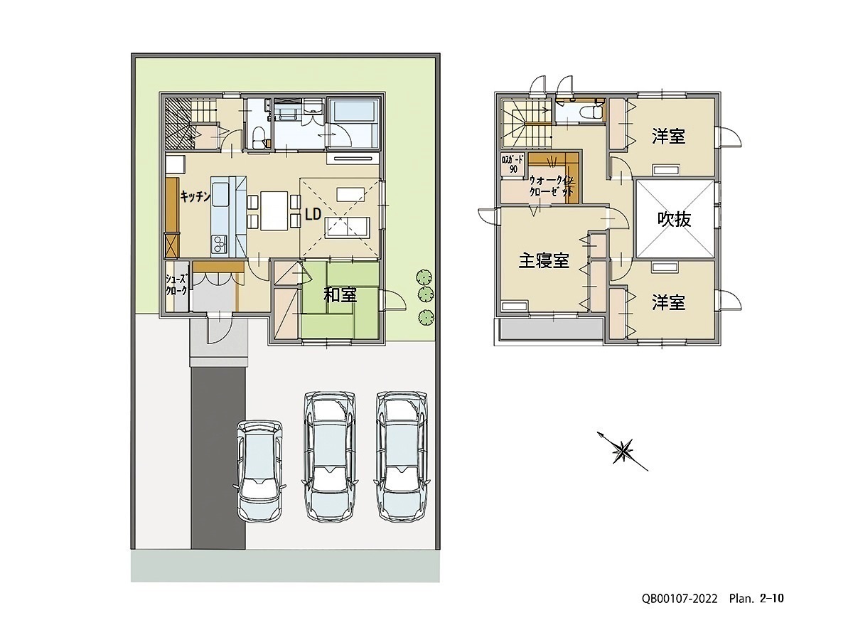 イイコトテラス福山市山手町Ⅳ期 戸建 区画番号No.13 間取り図