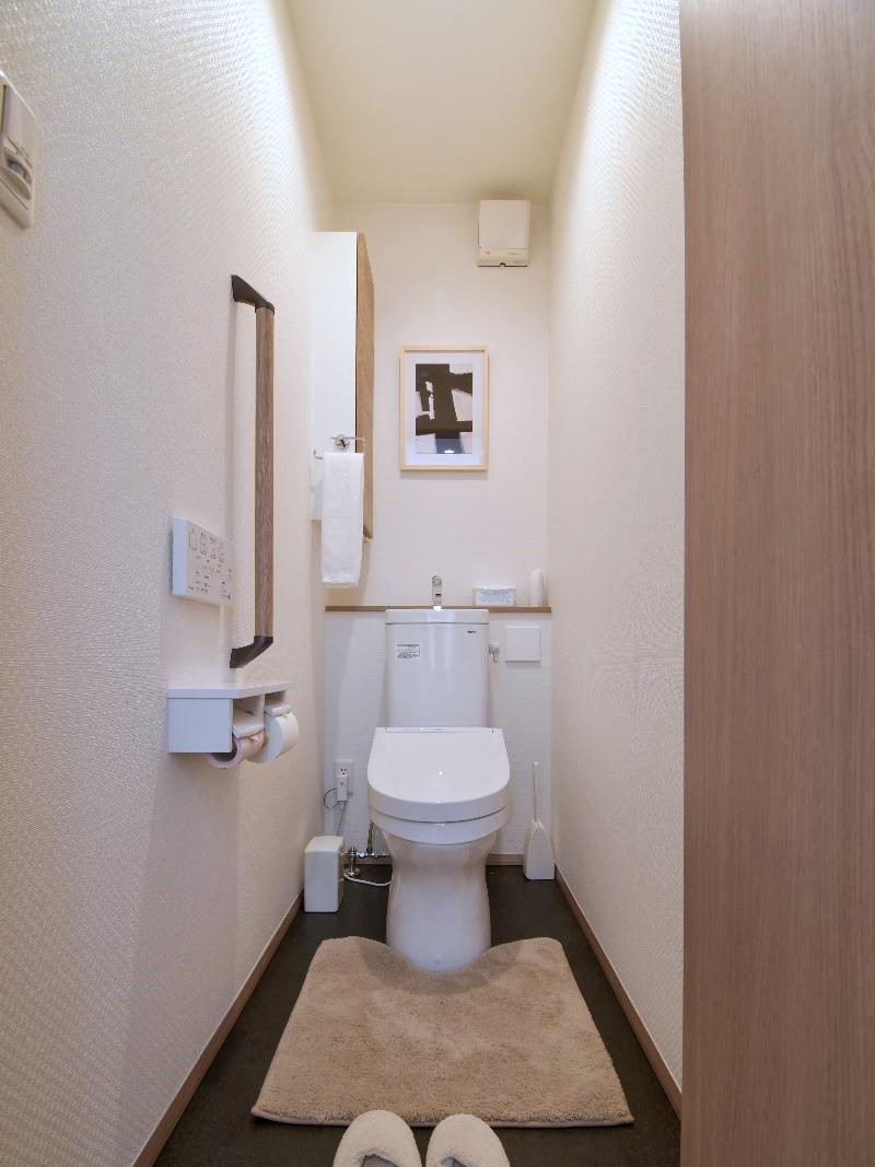 イイコトテラス馬場山緑 モデルハウス 区画番号No.13 2Fトイレです。トイレにも床暖房が入っていて冬場も安心です！