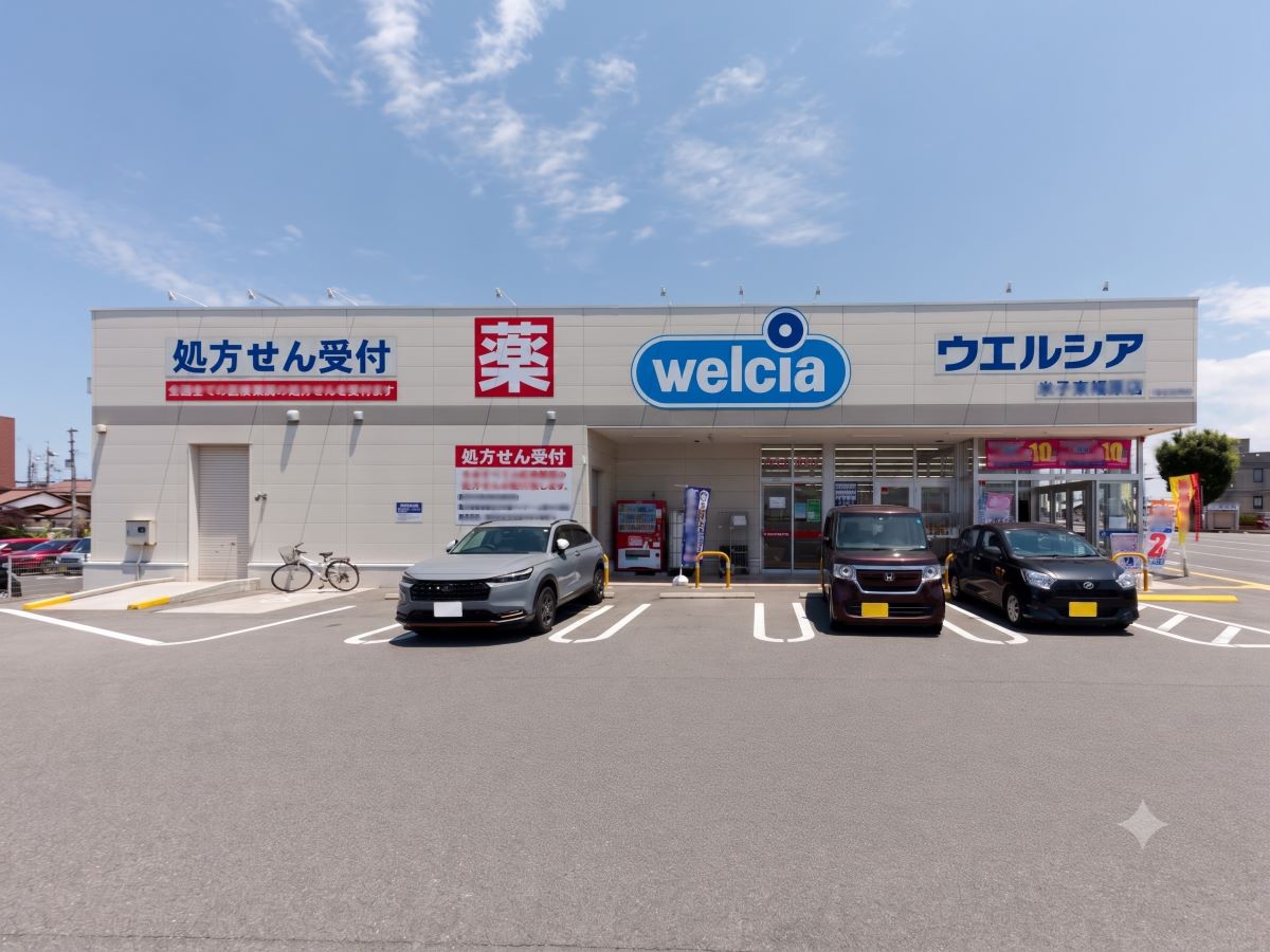 ウエルシア米子東福原店まで約1.6km（車で約5分）　健康な暮らしをサポートしてくれます。 【営業時間】9:00～24:00　敷地内にはTSUTAYAやタリーズ コーヒーもあります。