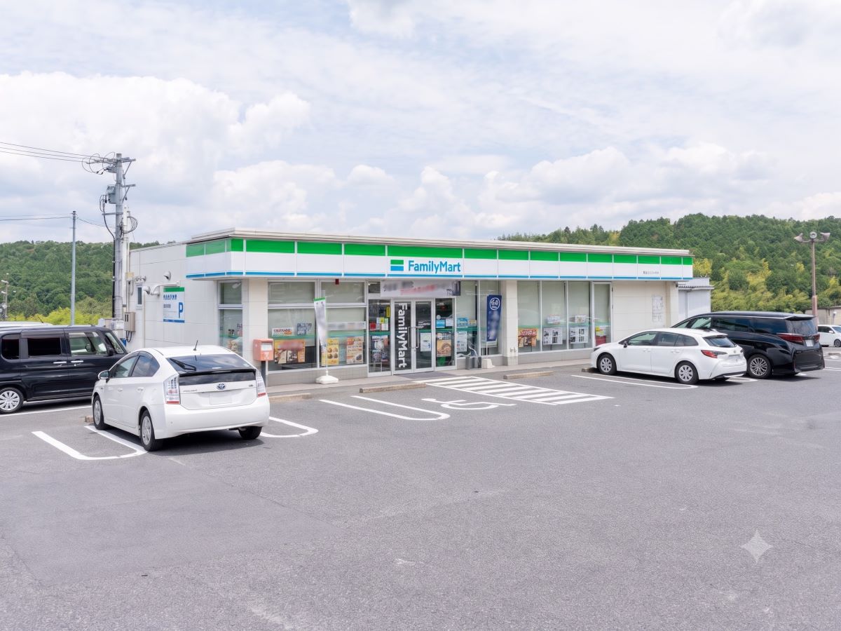 ファミリーマート中津川インター店まで約1.3km（徒歩17分）　コンビニまで車で約6分と、とても便利！
