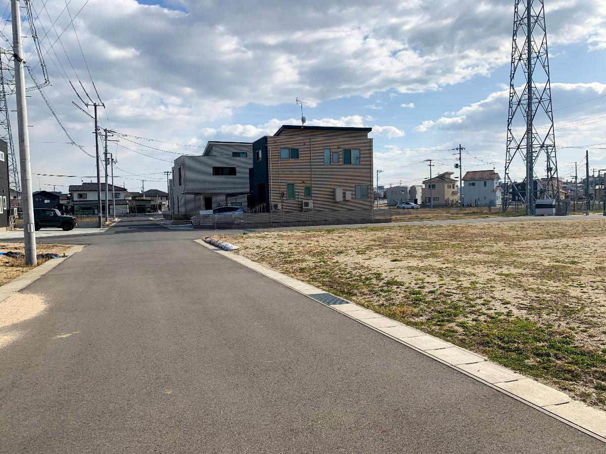 いわき市平幕ノ内　２期 土地 2街区　東側道路　