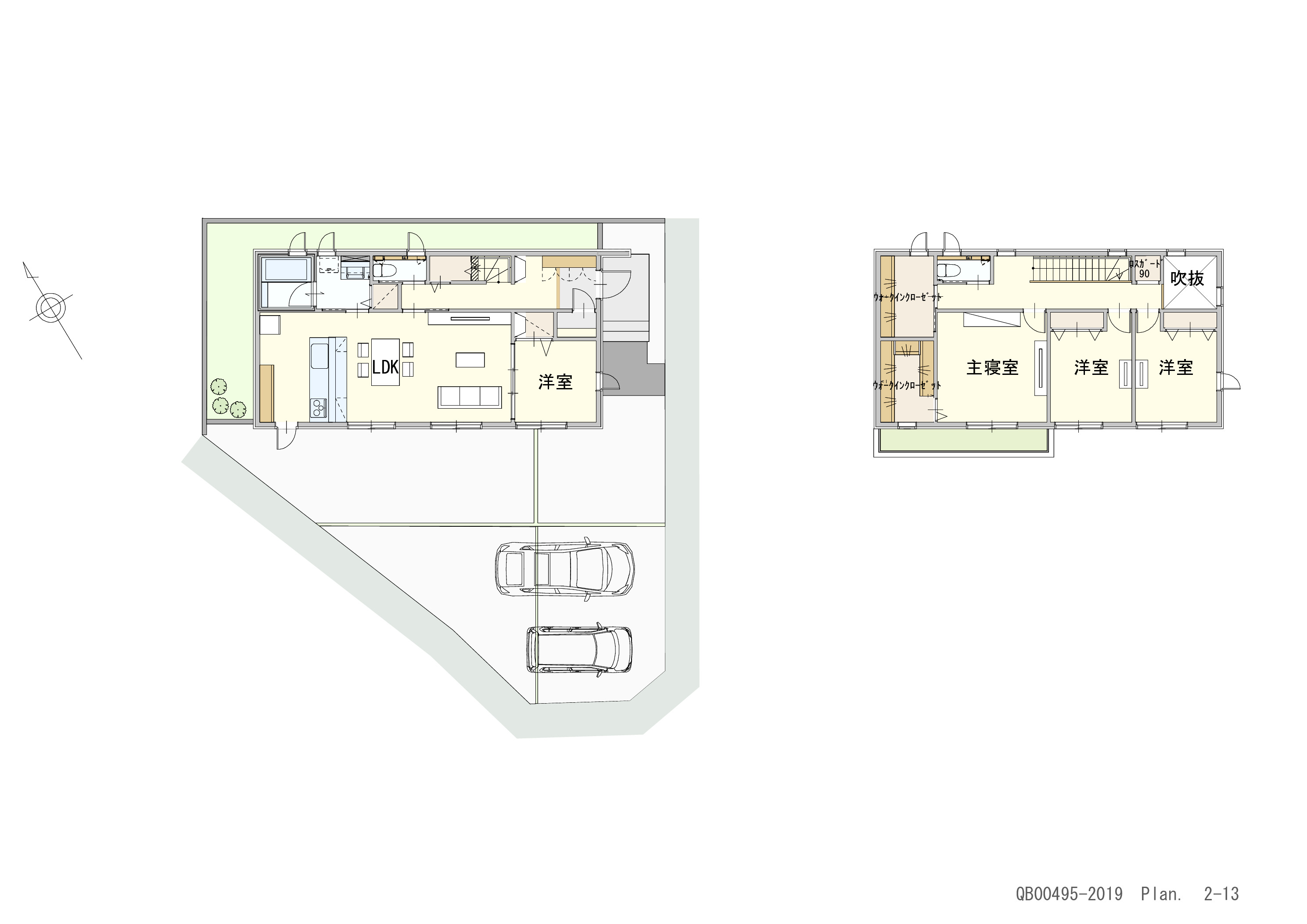 三潴郡大木町大角 戸建 区画番号No.1 間取り図