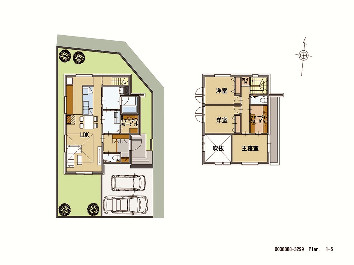 アイタウン大津区天満 モデルハウス 区画番号No.4 間取り図