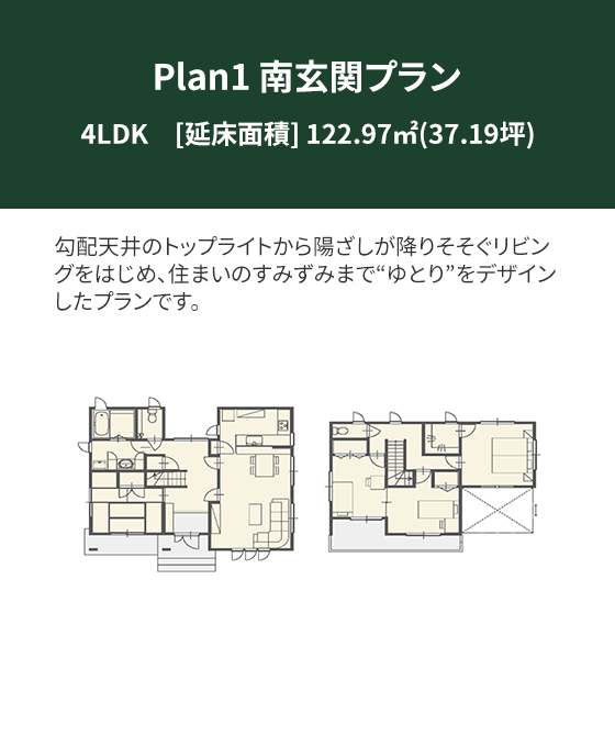 Plan 1：南玄関プラン