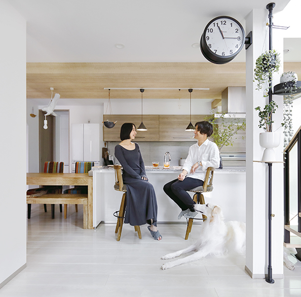 ピアノの演奏も心置きなく。大型犬と暮らす安心で快適な住まい。