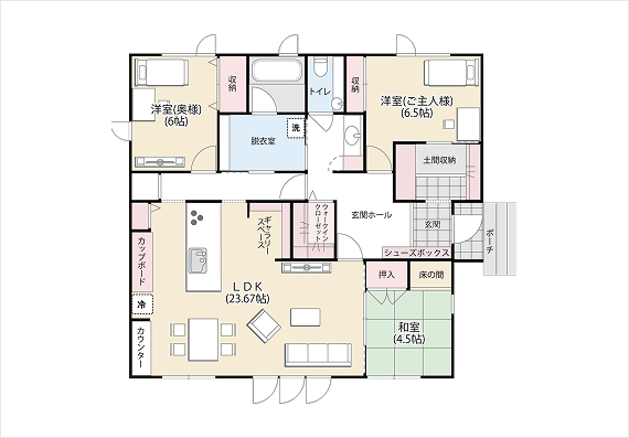 平屋プラン⑤サムネイル