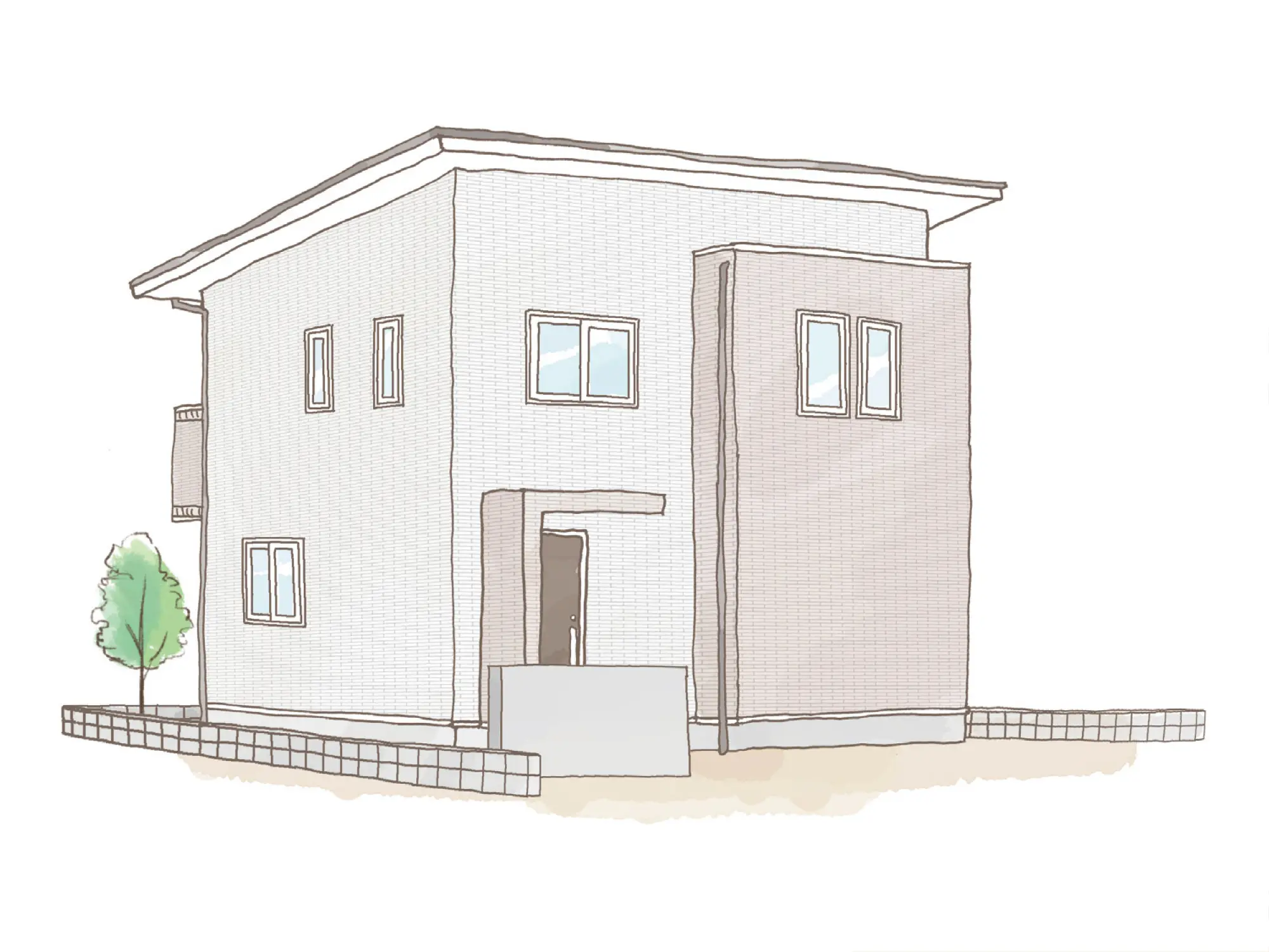 一条のハグミーN30-4040-0002の2階建て立面図|北3LDKでウォークインクローゼット・シューズクローク・耐水害仕様 変更可能プランのプラン間取り