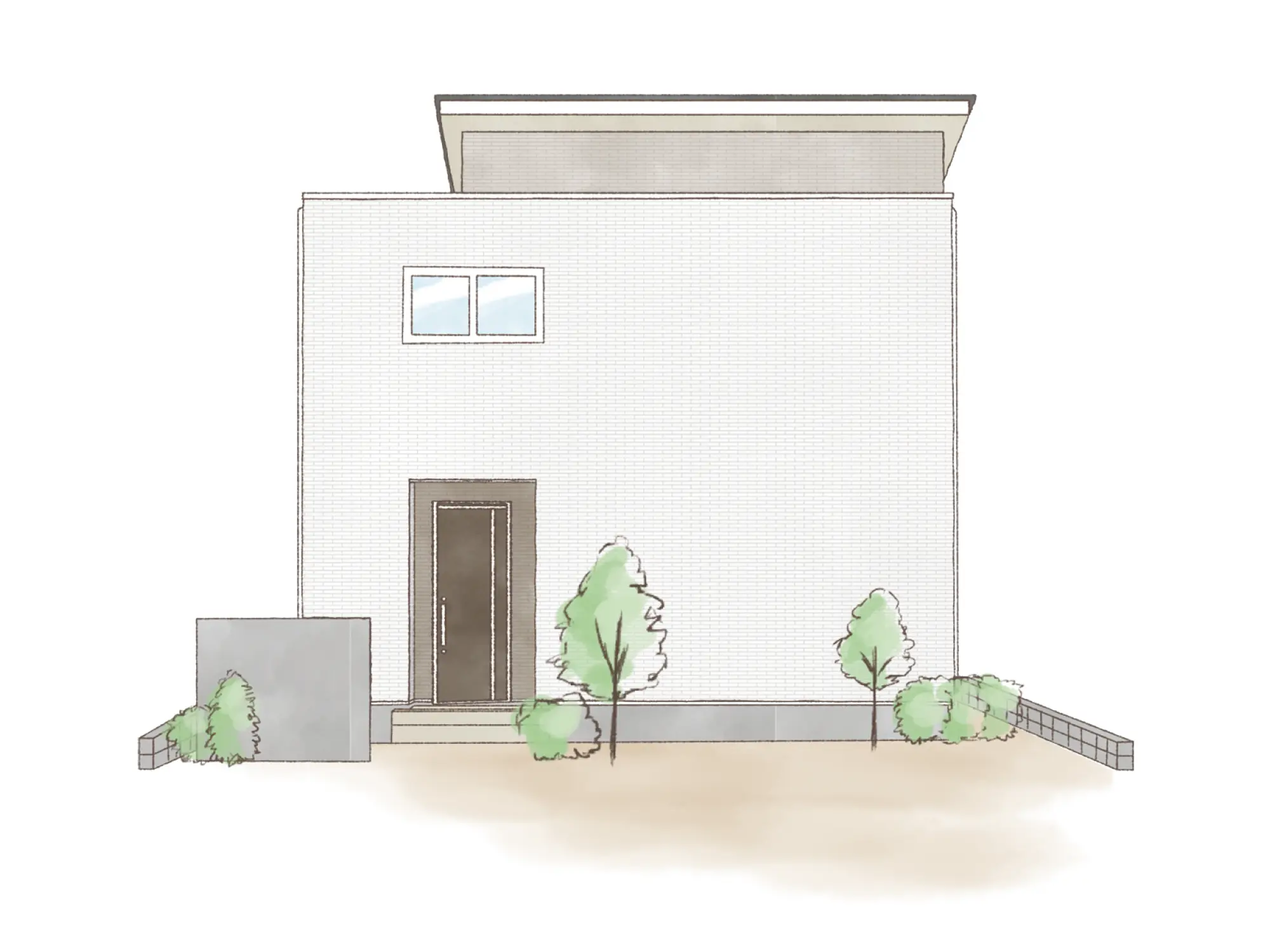 一条のハグミーN31-4040-0001の2階建て立面図|北3LDKでリビング階段・ウォークインクローゼット・シューズクロークのプラン間取り