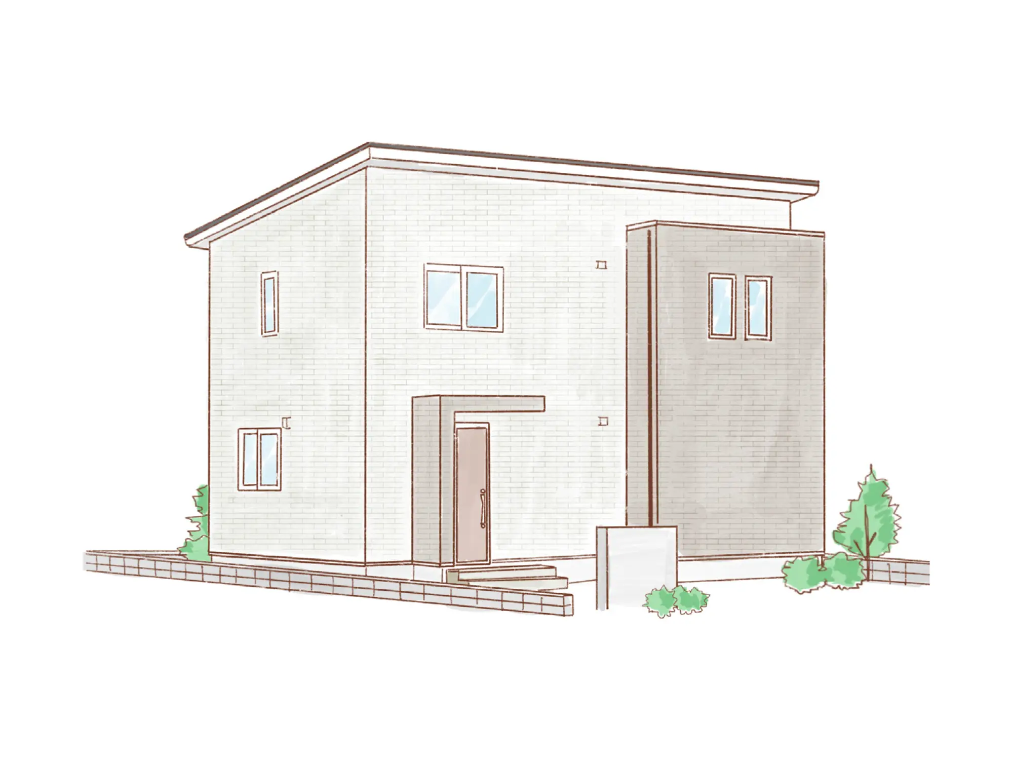 一条のハグミーN31-5035-0002の2階建て立面図|北3LDKで吹き抜け・リビング階段・ウォークインクローゼット・シューズクローク・耐水害仕様 変更可能プランのプラン間取り
