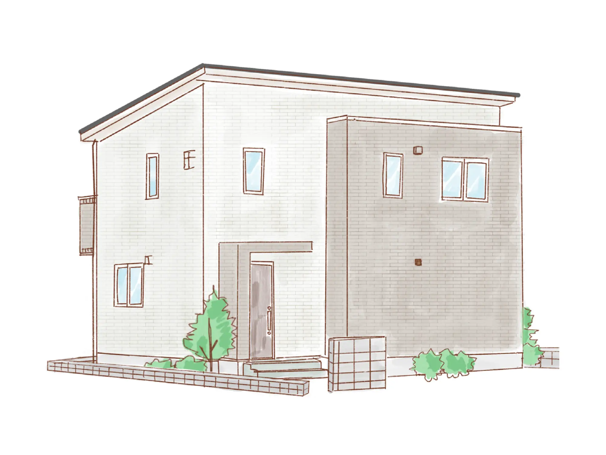 一条のハグミーN33-5035-0005の2階建て立面図|北3LDKでリビング階段・ウォークインクローゼット・シューズクローク・耐水害仕様 変更可能プランのプラン間取り