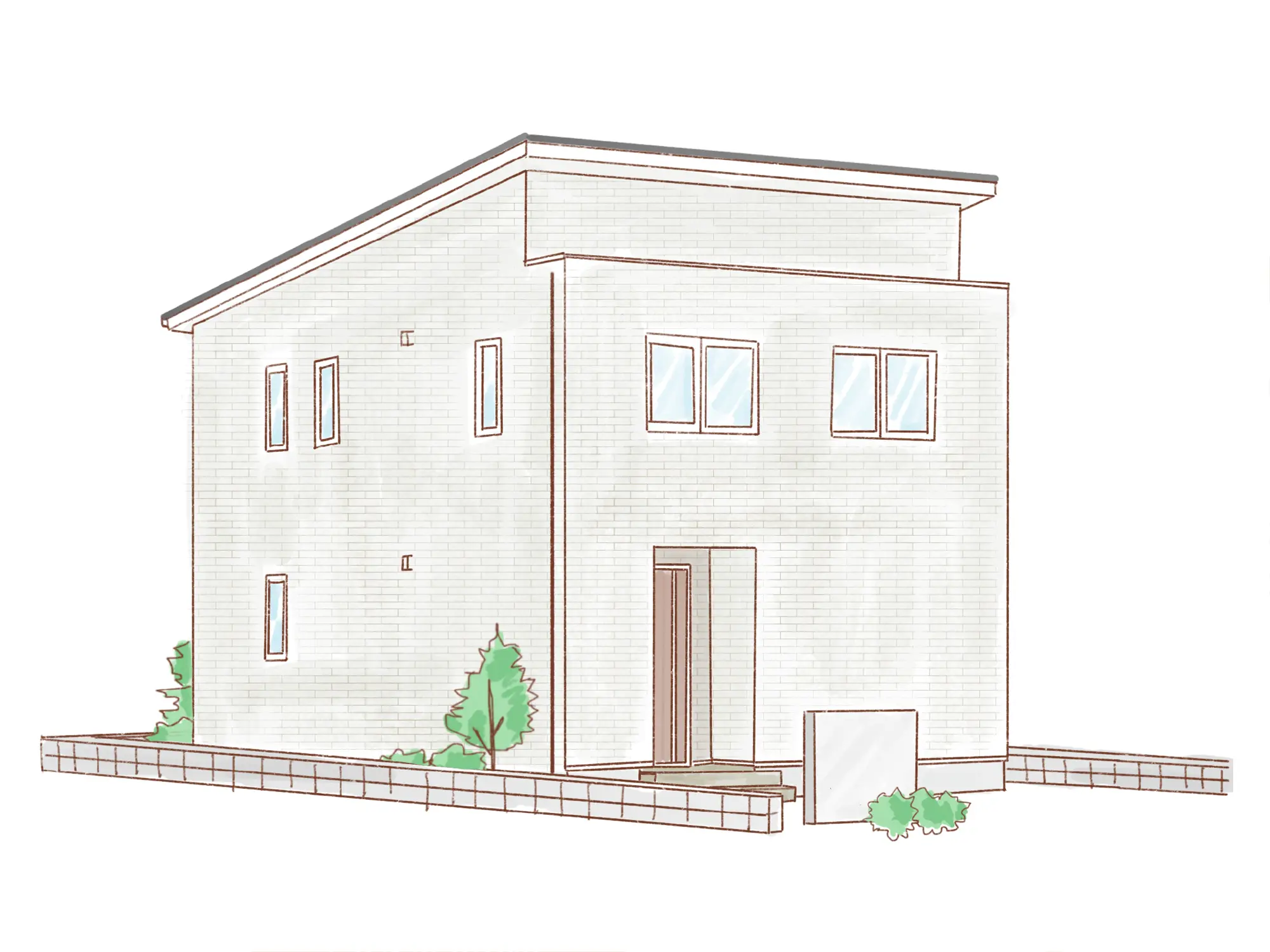 一条のハグミーN35-3550-0001の2階建て立面図|北4LDKでウォークインクローゼット・シューズクローク・耐水害仕様 変更可能プランのプラン間取り