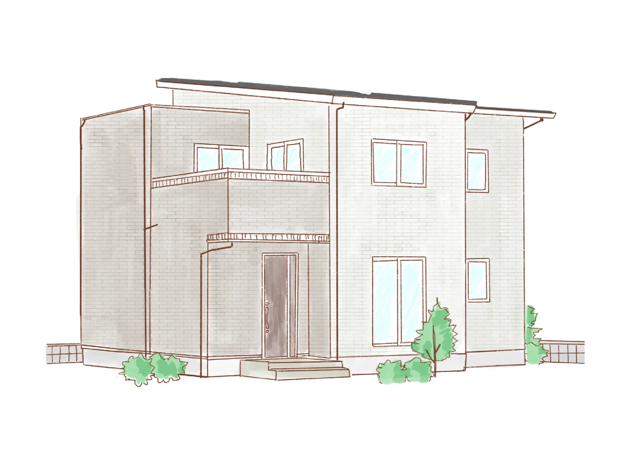 一条のハグミーS36-5040-0005の2階建て立面図|南4LDKでリビング階段・ウォークインクローゼット・シューズクローク・和室・耐水害仕様 変更可能プランのプラン間取り